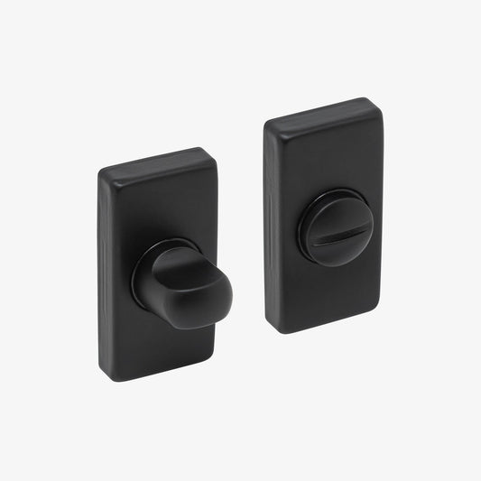 Studio Bathroom WC Turn and Release Lock - Matt Black