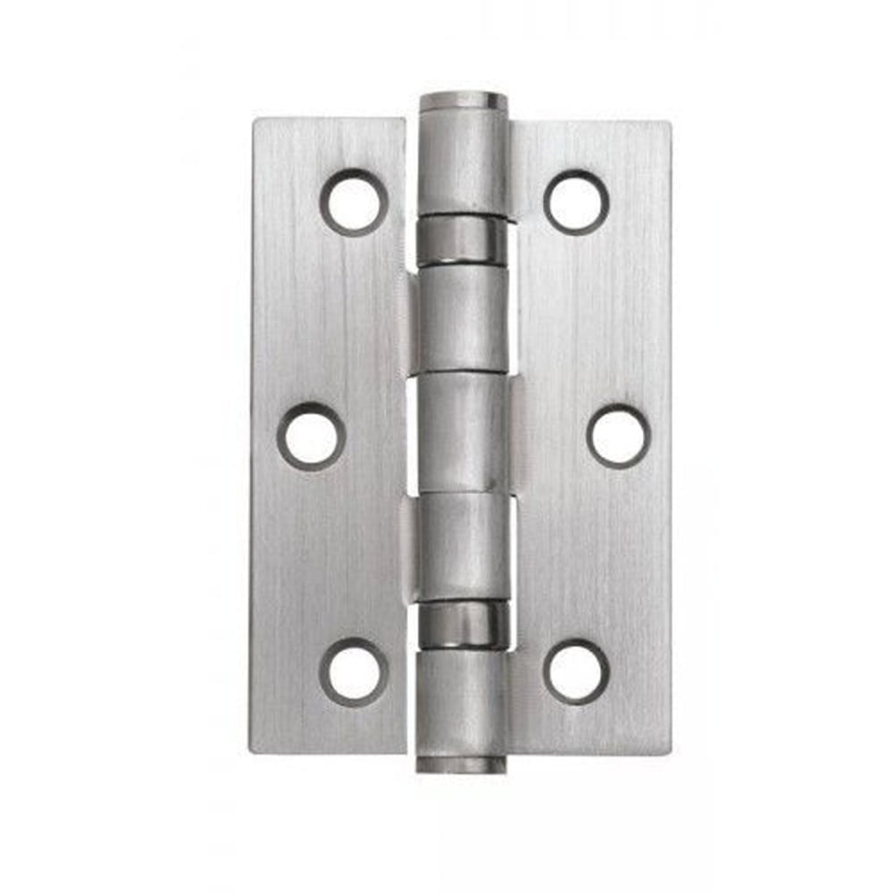 75mm (3) Ball Bearing Hinge Pair - Satin Chrome