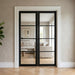 Internal Primed Industrial 2.0 Lifestyle 4 Light Clear Glass French Door