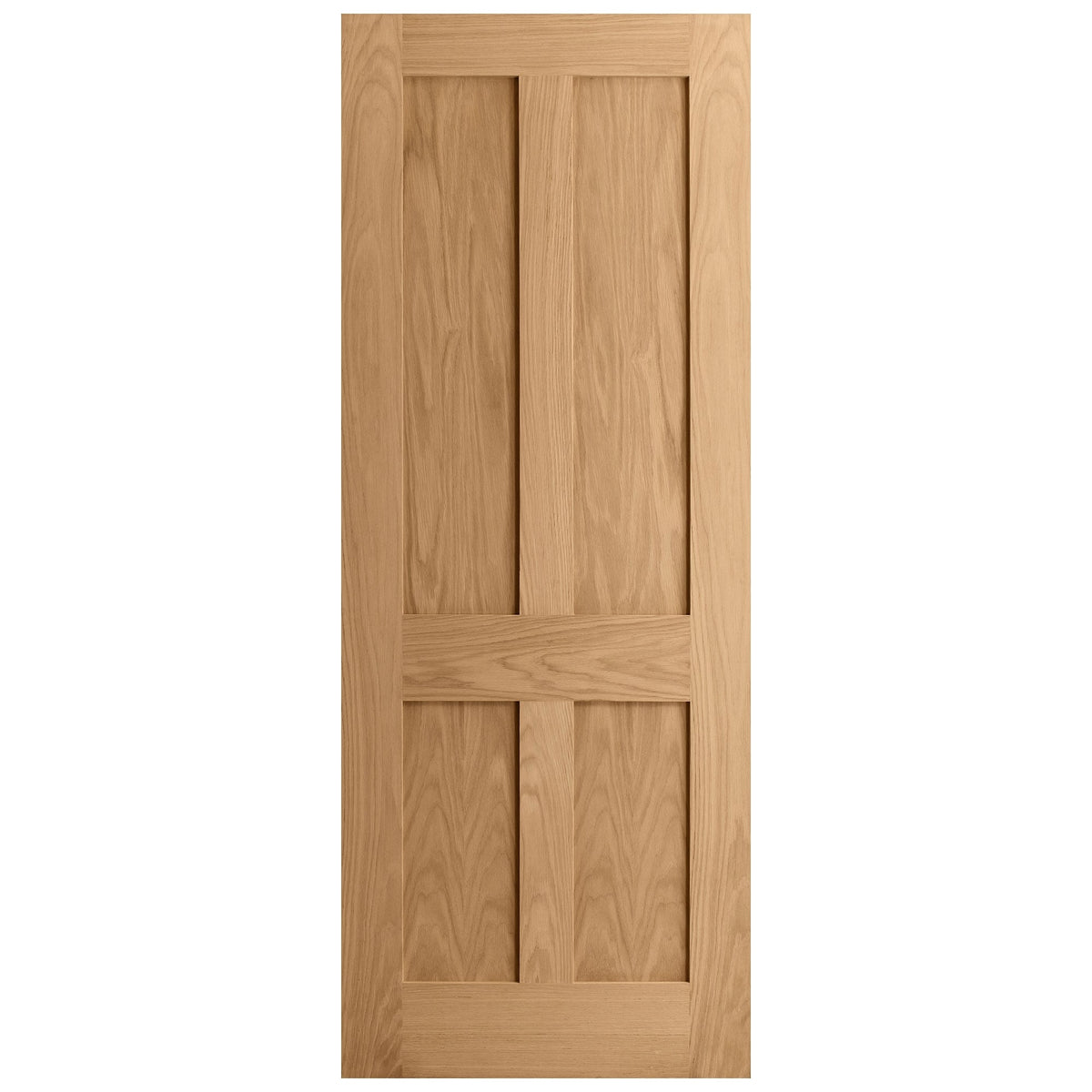 Oak Internal Unfinished Victorian Shaker 4 Panel Flat Door (51730)