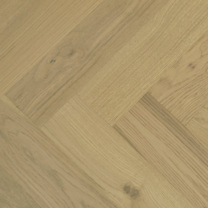 Dune Oak Herringbone - HydroShield Waterproof Engineered Real Wood Flooring