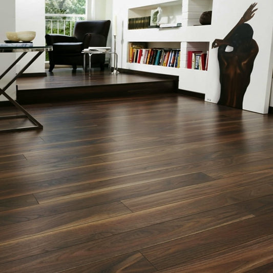 Dark Walnut - Eurohome Vario+ 12mm Laminate Flooring