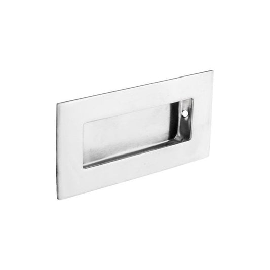 Rectangular Flush Pull Handle - Polished Stainless Steel