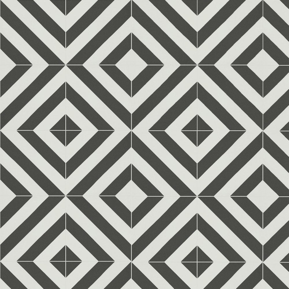 Black & White - Retro Water-resistant 8mm Laminate Flooring (122534)