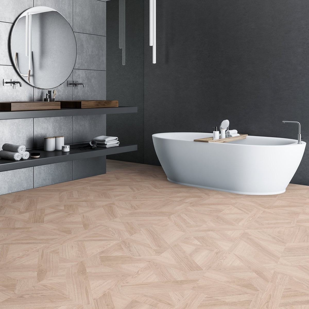 Elegant Bella - Aqua Pro Oak Milano Water-Resistant 8mm Laminate Flooring (121459)
