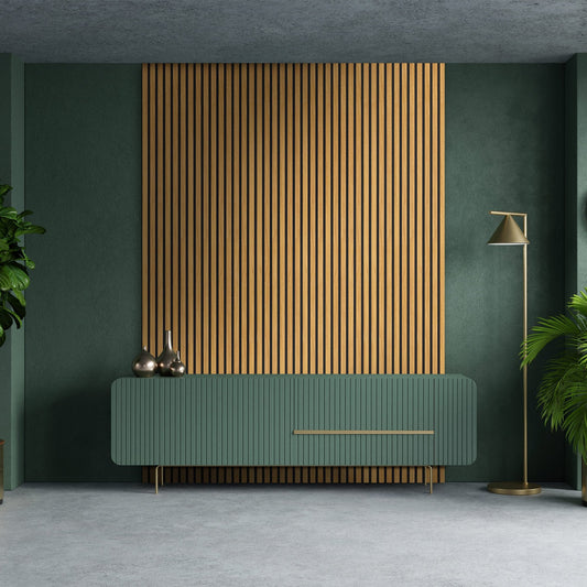 Golden Oak - Elevation Acoustic Wall Panelling