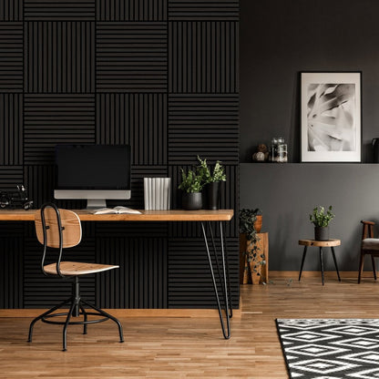 Graphite Black - Elevation Acoustic Wall Panelling
