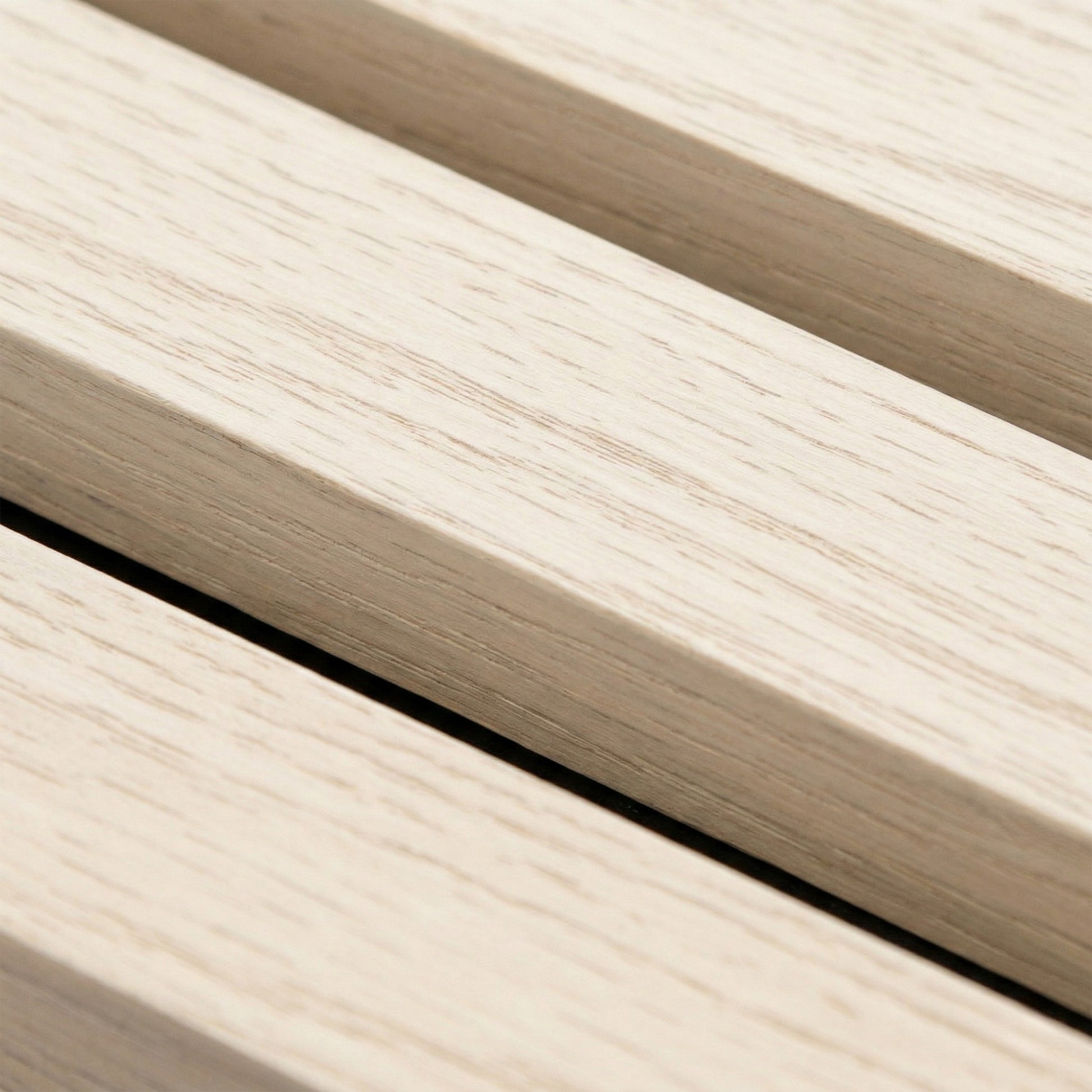 Ivory White Acoustic Panelling close-up showing the 3 sided veneer