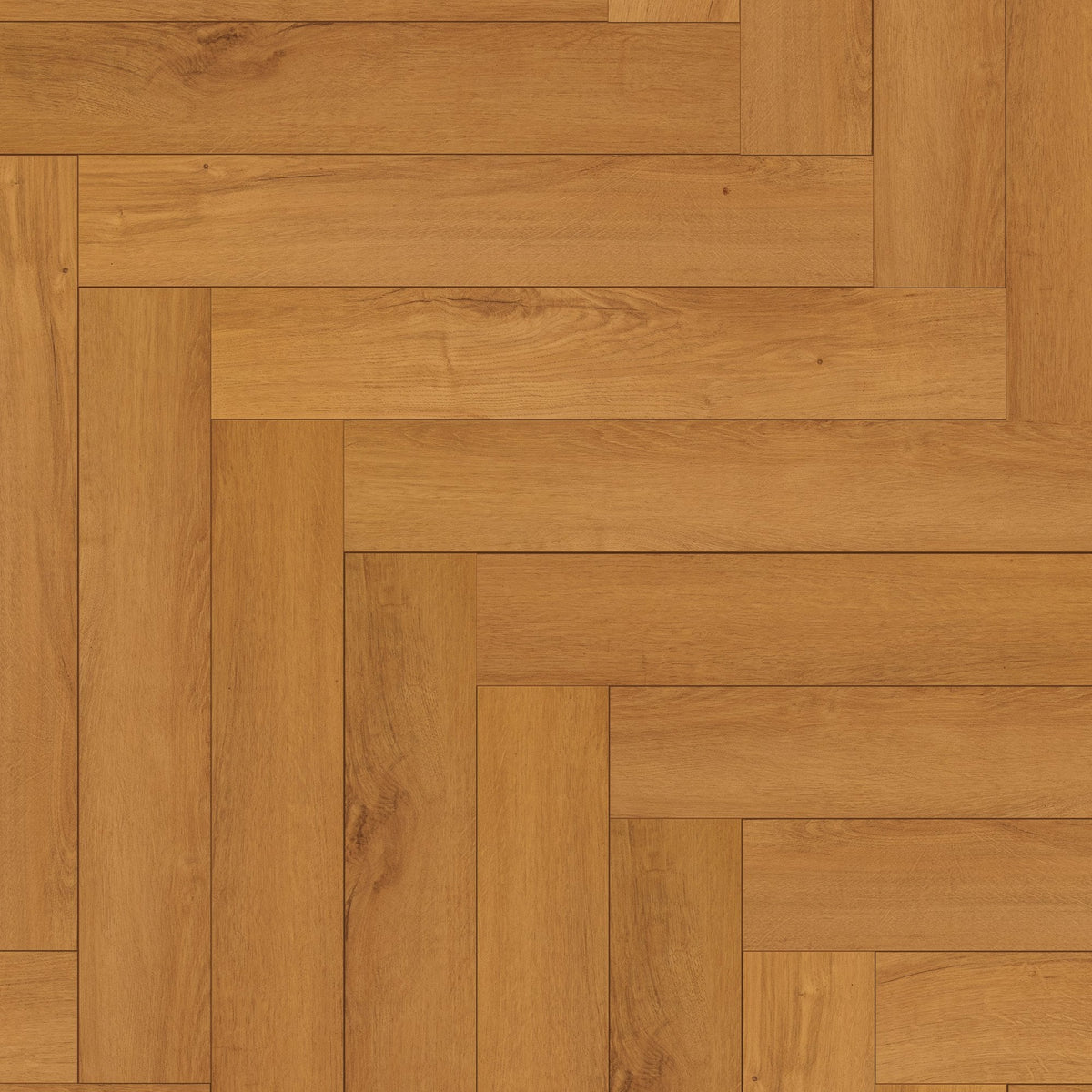 Warm Harvest Oak - Comfort Luxe 12mm Laminate Herringbone Flooring (122147)
