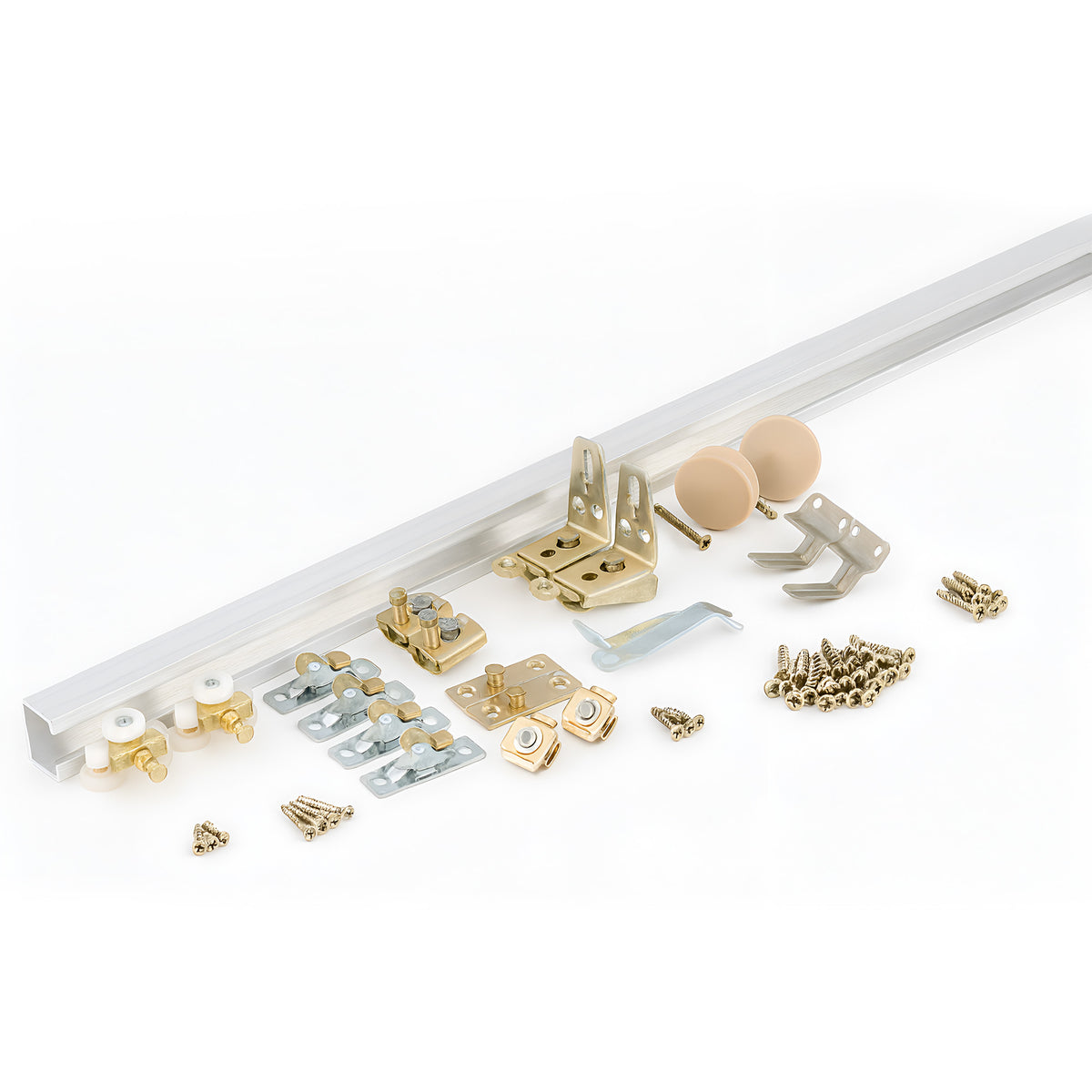 Silver Bi-fold Sliding Door Track