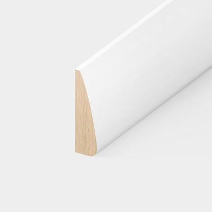 2.4m White Painted Rounded Architrave 17mm x 63mm
