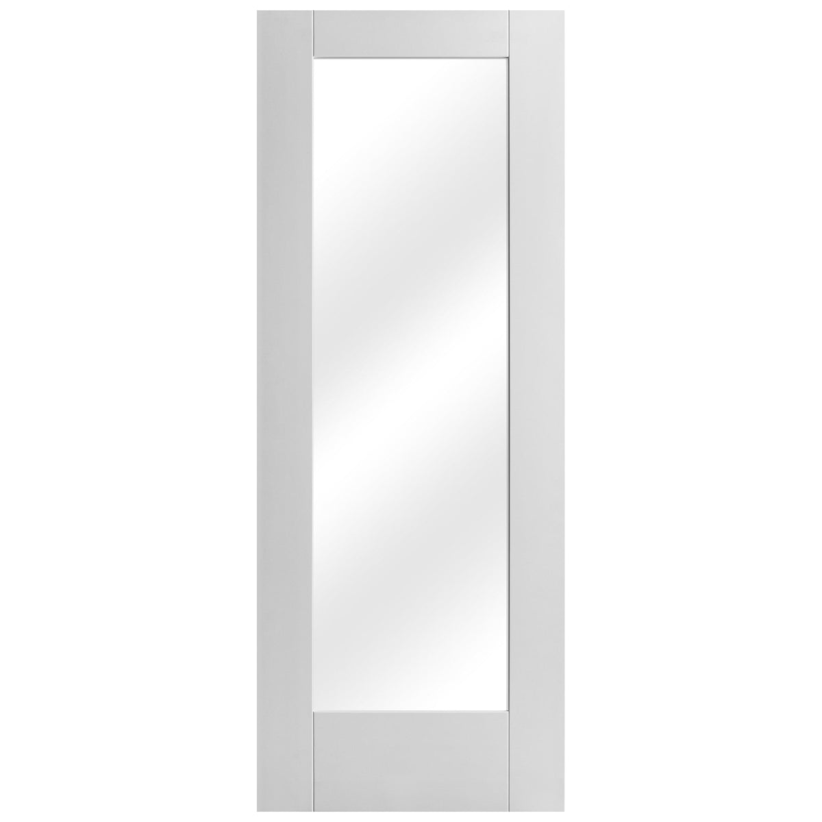 White Internal Primed Pattern 10 Clear Glass Door (51770)