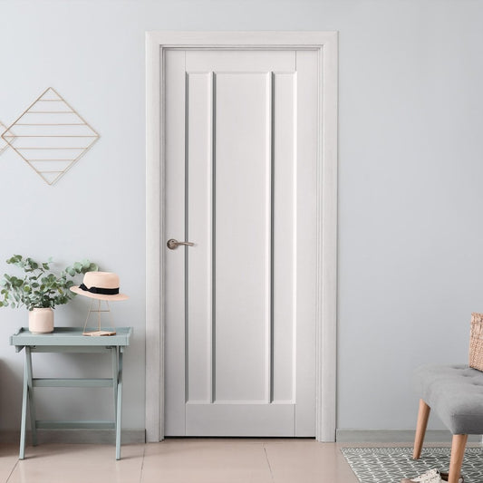 White Internal Primed Toledo 3 Panel Door (51788)