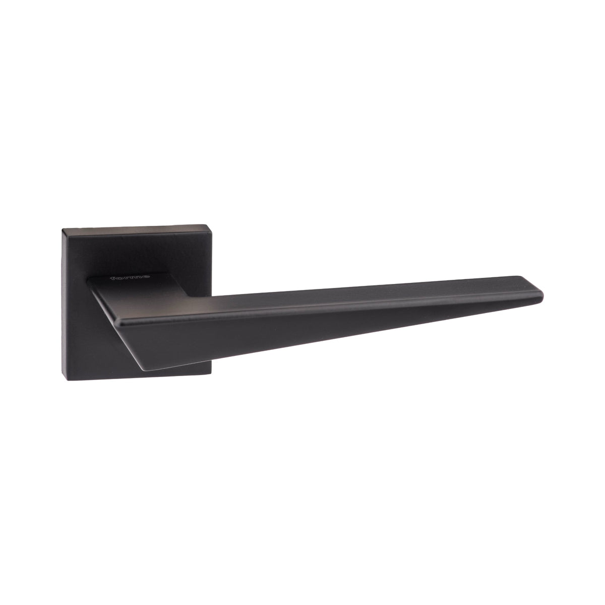 Forme Naxos Designer Square Lever Door Handle - Matt Black