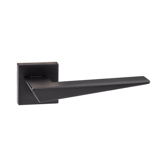 Forme Naxos Designer Square Lever Door Handle - Matt Black
