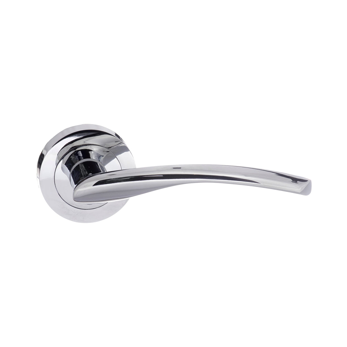 Status Arizona Round Lever Door Handle - Polished Chrome