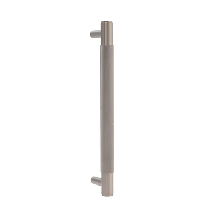 Knurled Medium Round T-Bar Pull Handle - Gun Metal
