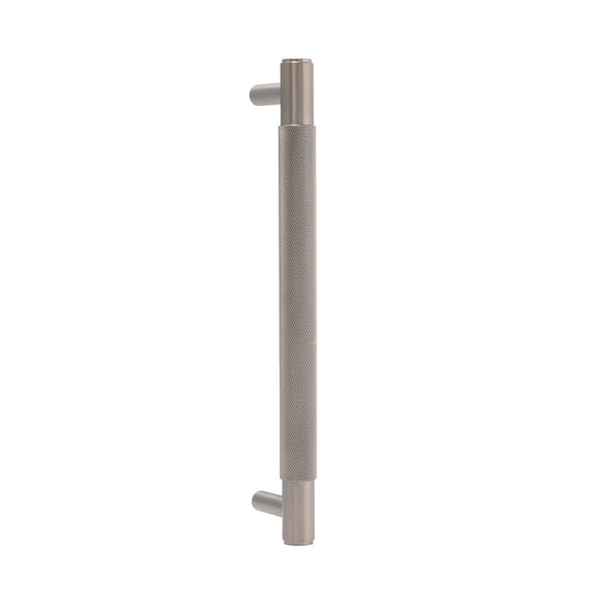 Knurled Medium Round T-Bar Pull Handle - Gun Metal