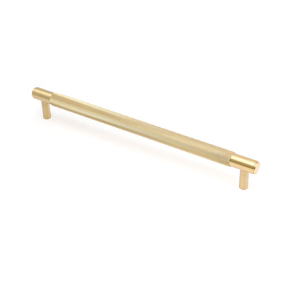 Knurled Large Round T-Bar Pull Handle - Satin Gold