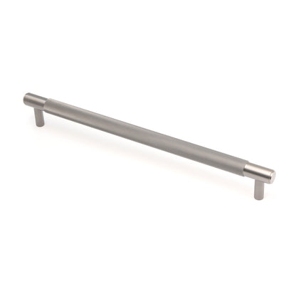 Knurled Large Round T-Bar Pull Handle - Gun Metal