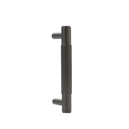 Fluted Small Round T-Bar Pull Handle - Gun Metal