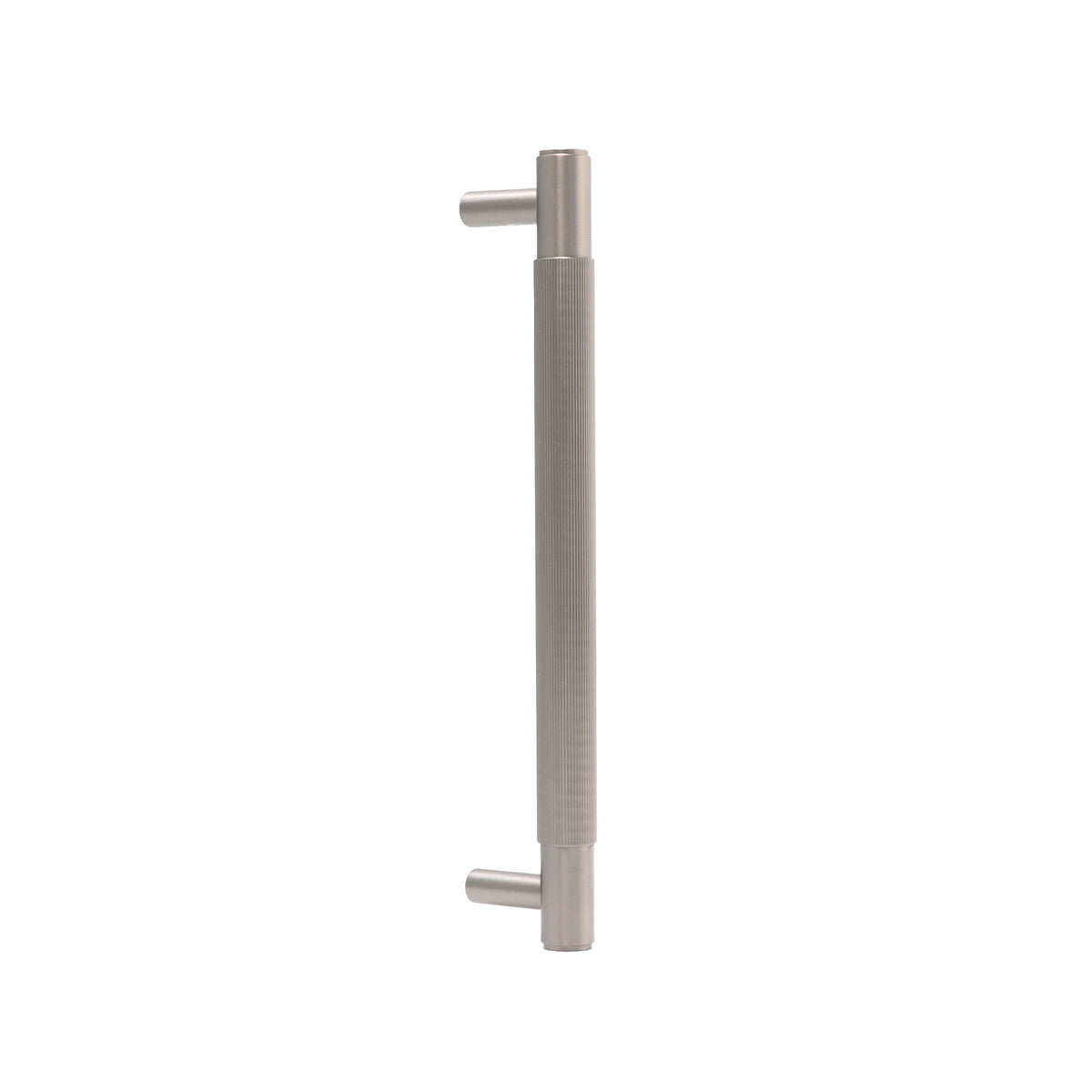 Fluted Medium Round T-Bar Pull Handle - Gun Metal