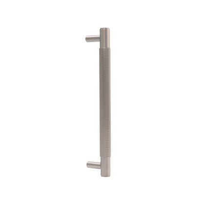 Fluted Medium Round T-Bar Pull Handle - Gun Metal