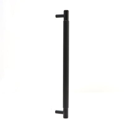 Fluted Large Round T-Bar Pull Handle - Matt Black