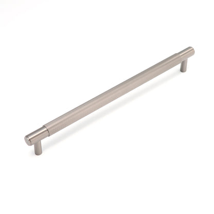 Fluted Large Round T-Bar Pull Handle - Gun Metal
