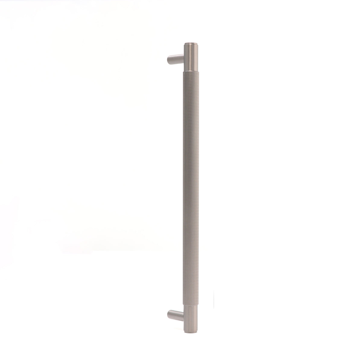 Fluted Large Round T-Bar Pull Handle - Gun Metal