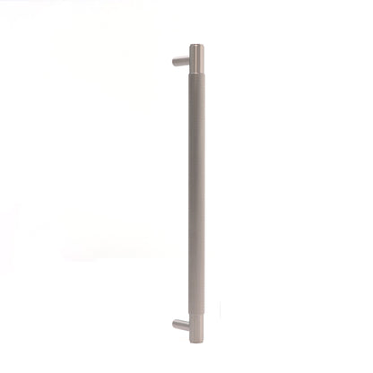 Fluted Large Round T-Bar Pull Handle - Gun Metal