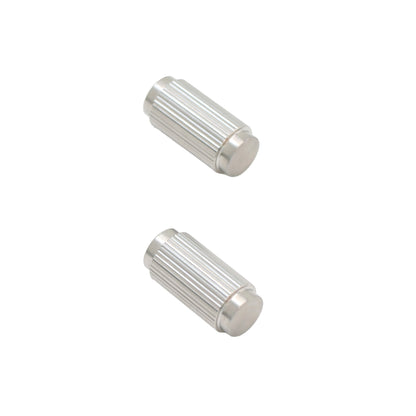 Fluted Small Round Cabinet Door Knob - Satin Stainless Steel