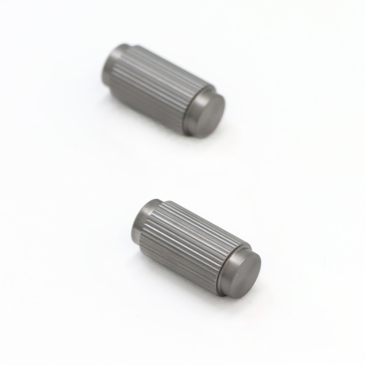 Fluted Small Round Cabinet Door Knob - Gun Metal