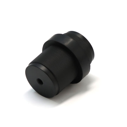 Knurled Round Door Stopper - Matt Black