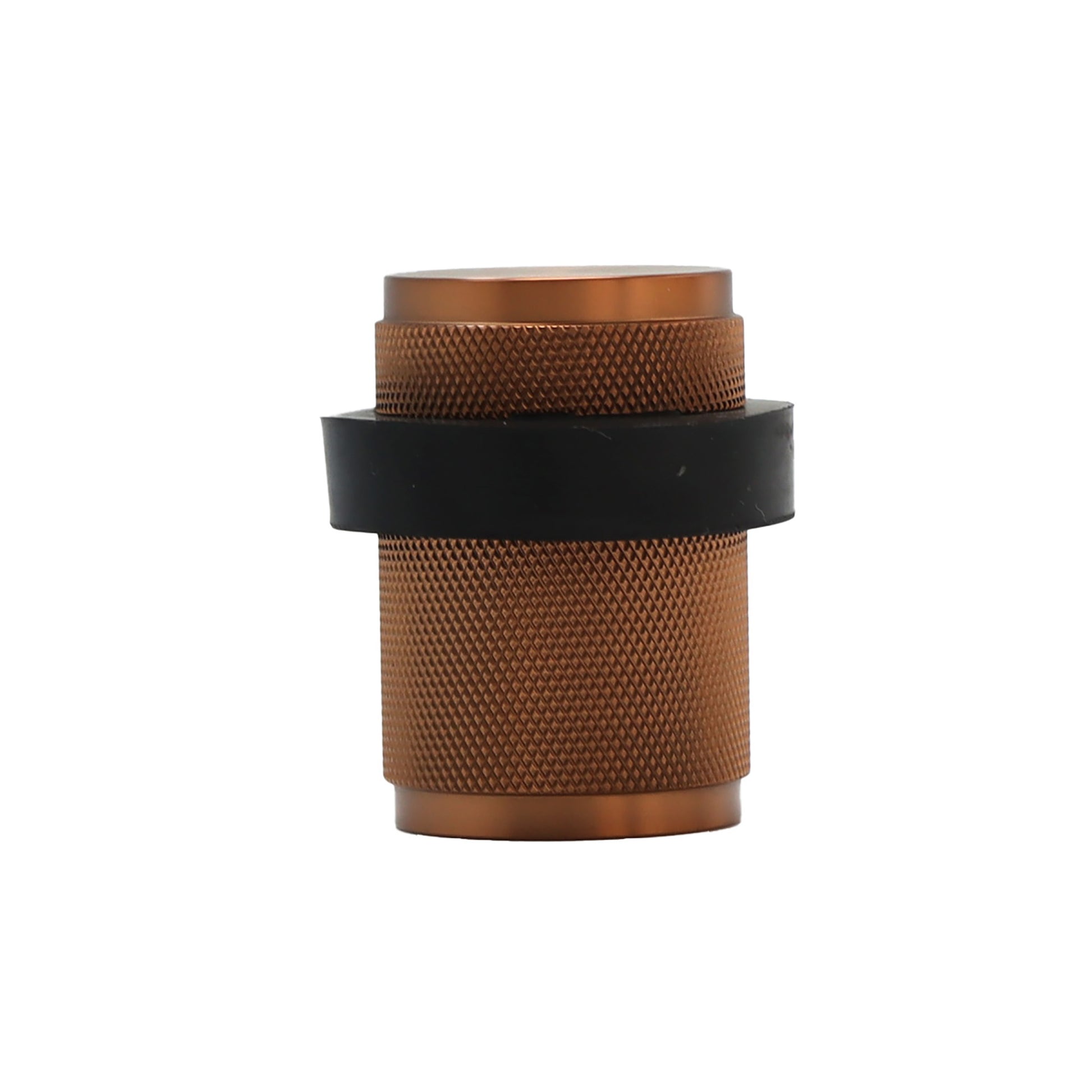 Knurled Round Door Stopper - Rose Gold