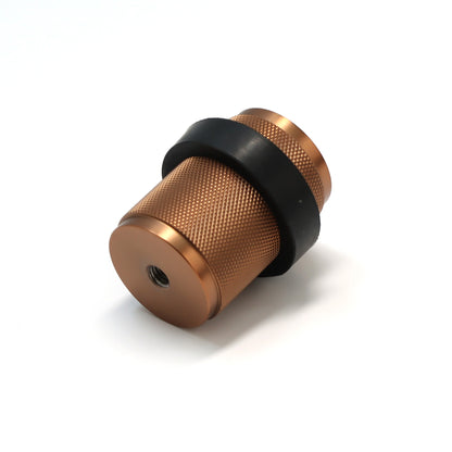Knurled Round Door Stopper - Rose Gold
