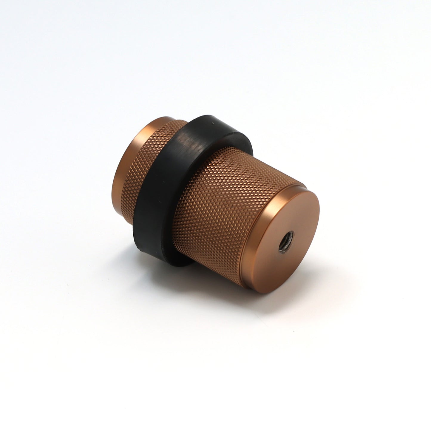 Knurled Round Door Stopper - Rose Gold