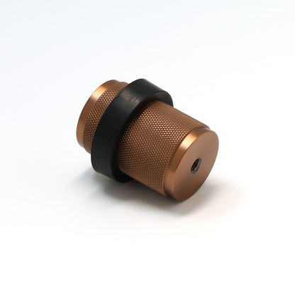 Knurled Round Door Stopper - Rose Gold