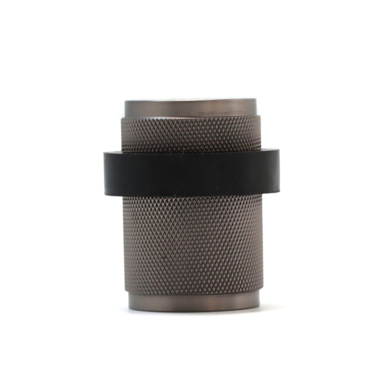 Knurled Round Door Stopper - Gun Metal
