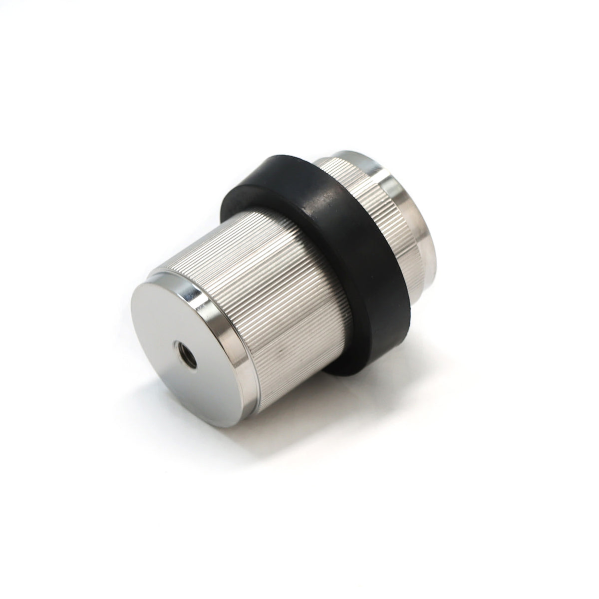 Fluted Round Door Stopper - Satin Stainless Steel