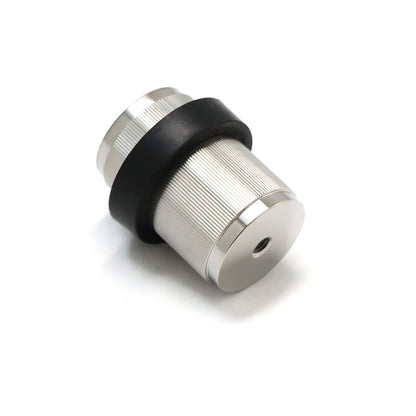 Fluted Round Door Stopper - Satin Stainless Steel