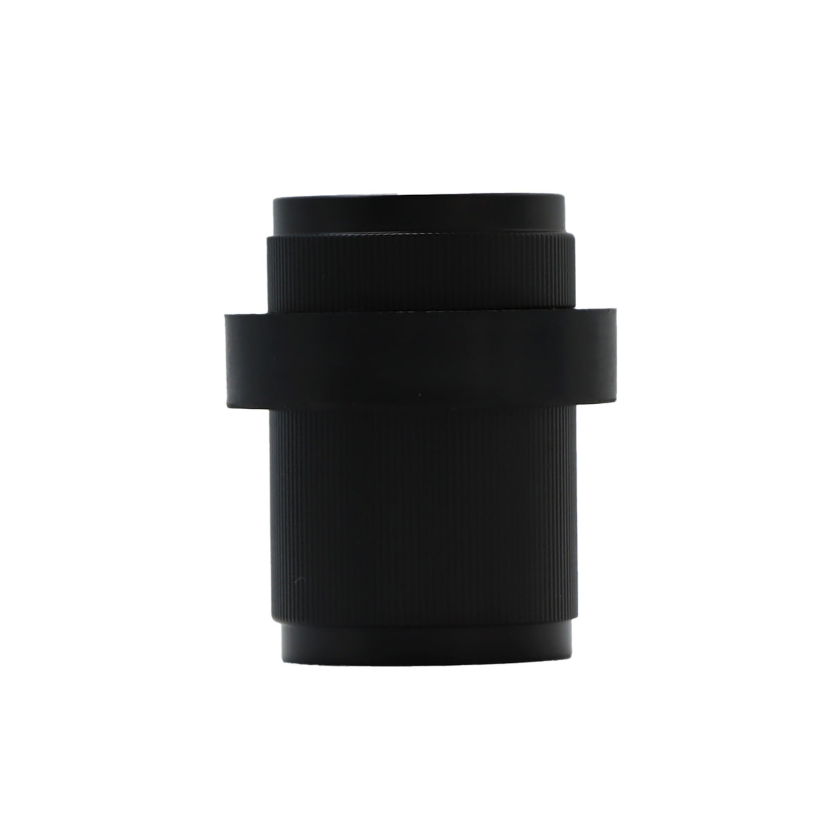 Fluted Round Door Stopper - Matt Black