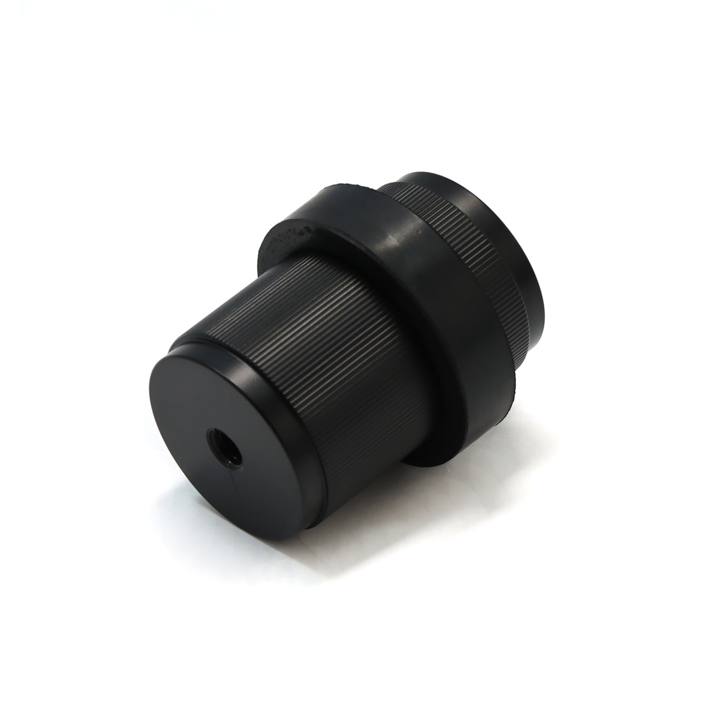 Fluted Round Door Stopper - Matt Black