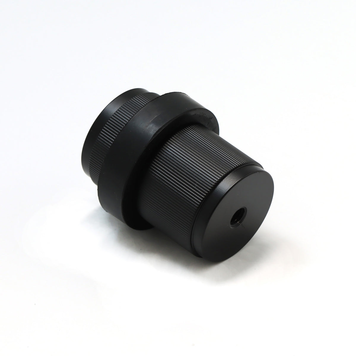 Fluted Round Door Stopper - Matt Black
