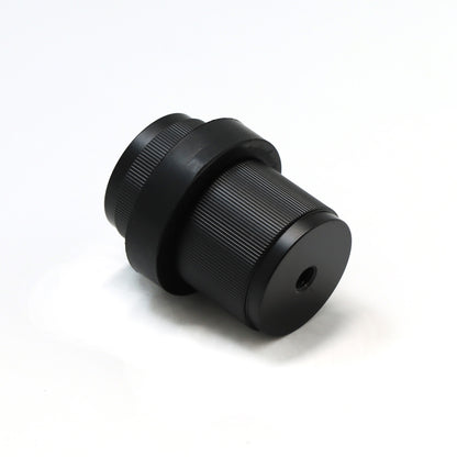 Fluted Round Door Stopper - Matt Black