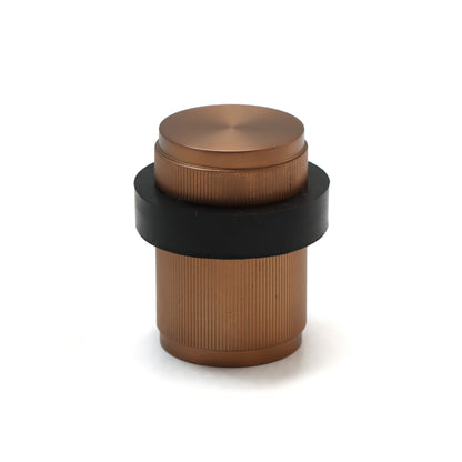 Fluted Round Door Stopper - Rose Gold