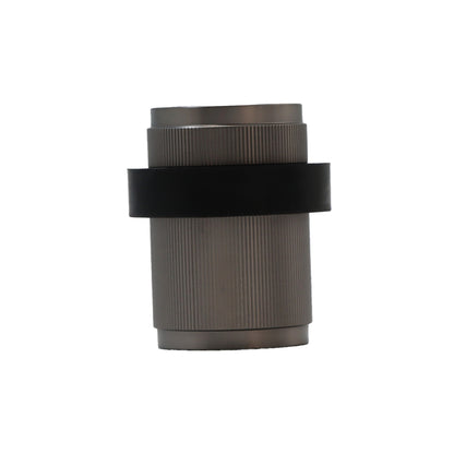 Fluted Round Door Stopper - Gun Metal