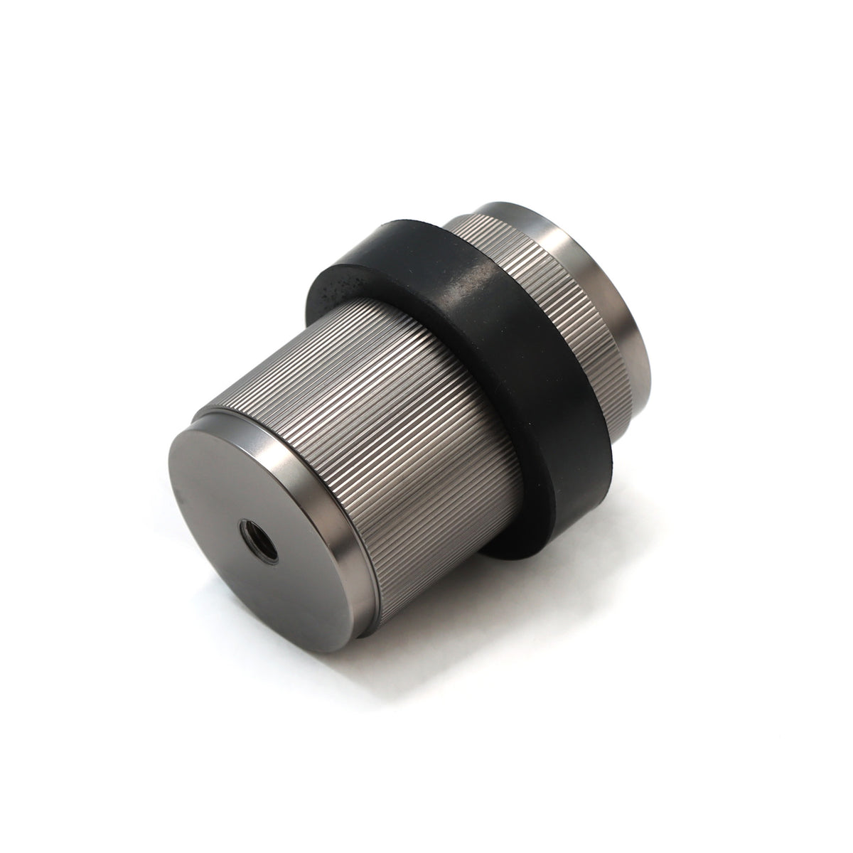 Fluted Round Door Stopper - Gun Metal