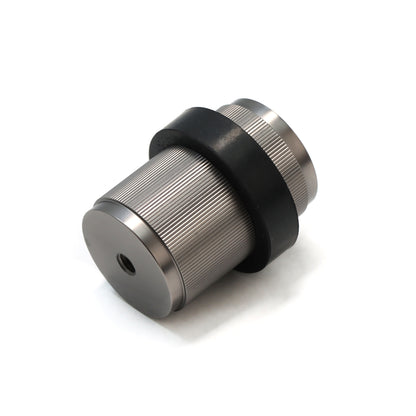 Fluted Round Door Stopper - Gun Metal