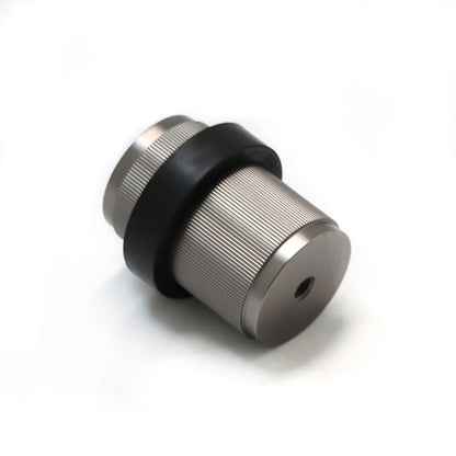 Fluted Round Door Stopper - Gun Metal